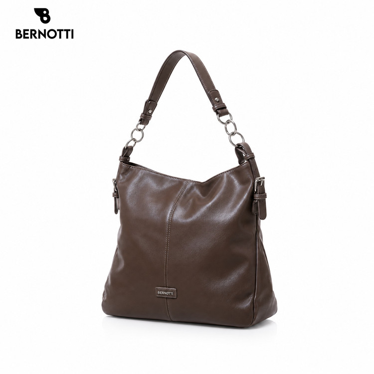 کیف دوشی زنانه برند برنوتی قهوه ای BERNOTTI TB-7176